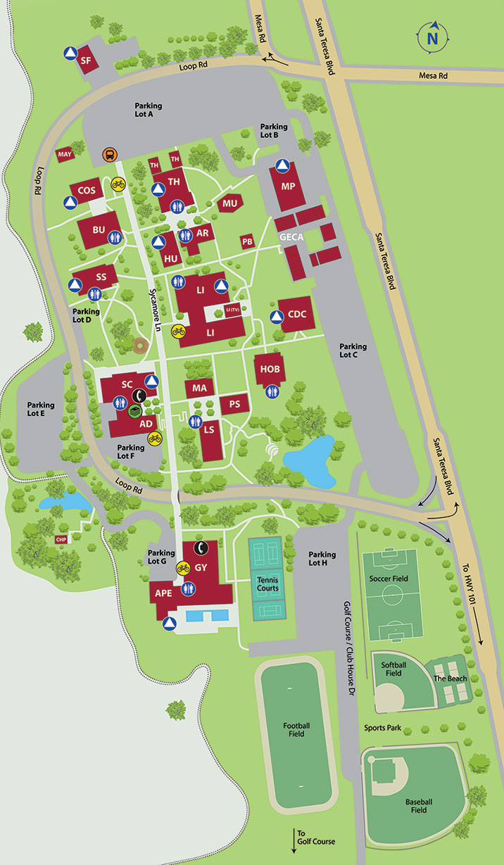 Map of Gavilan College